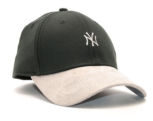 Kšiltovka New Era Suede Viz Mini Logo New York Yankess Black/Gray 39THIRTY Stretchfit