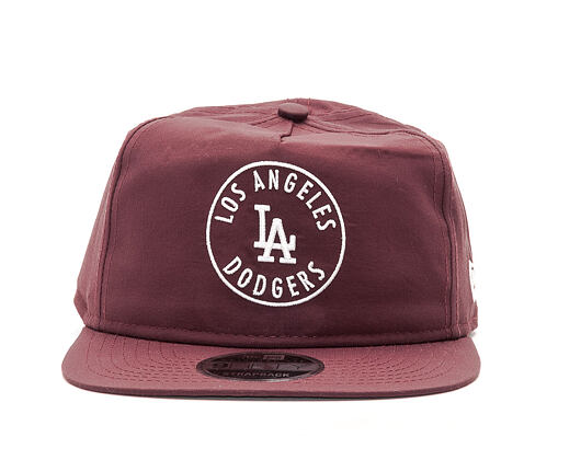 Kšiltovka New Era Taslan Emblem Los Angeles Dodgers Maroon 9FIFTY Clipback