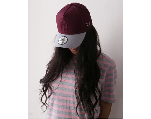 Kšiltovka New Era Gel In Fill New York Yankees Maroon 9FORTY A-FRAME Snapback