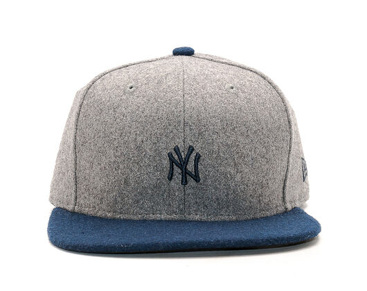 Kšiltovka New Era Melton Mini Logo New York Yankees Heather Grey/Navy 9FIFTY Snapback