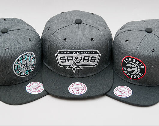 Kšiltovka Mitchell & Ness G3 Logo San Antonio Spurs Grey/Black Snapback