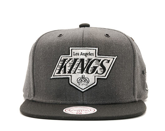 Kšiltovka Mitchell & Ness G3 Logo Los Angeles Kings Grey/Black Snapback