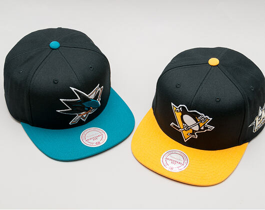 Kšiltovka Mitchell & Ness NHL 2017 All Star Game San Jose Sharks Black/Teal Snapback