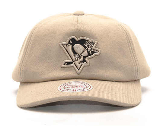 Kšiltovka Mitchell & Ness Throwback Pittsburgh Penguins Khaki Snapback