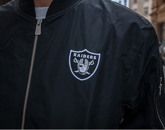 Bunda New Era Concrete Bomber Oakland Raiders Black