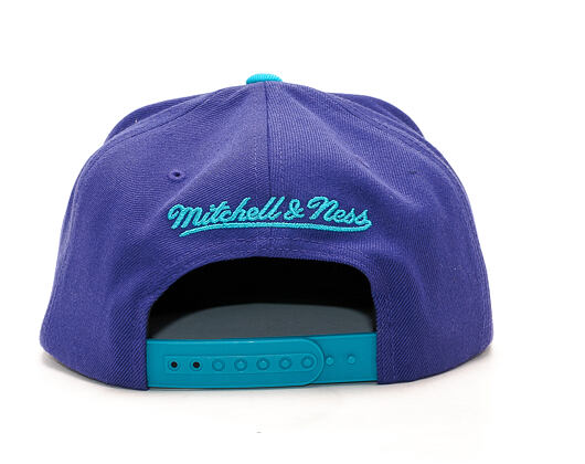 Kšiltovka Mitchell & Ness Cursive Script Logo Charlotte Hornets Purple/Teal Snapback