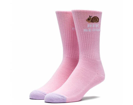 Ponožky HUF Snail Cute Pink Purple