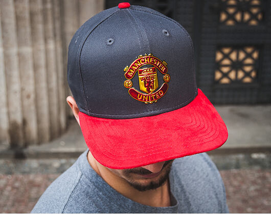 Kšiltovka New Era Suede Visor Manchester United Grey 9FIFTY Snapback