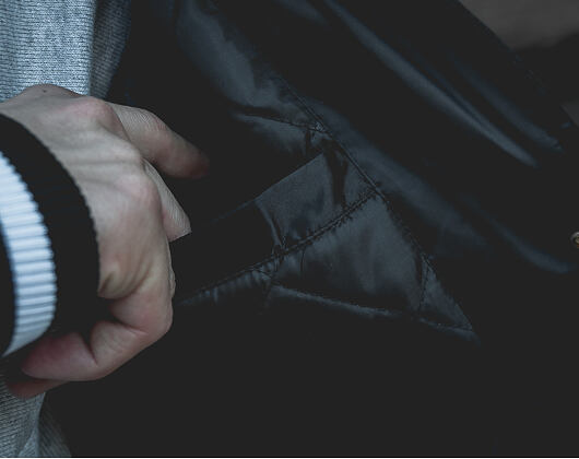 Bomber Champion Reverse Weave Black