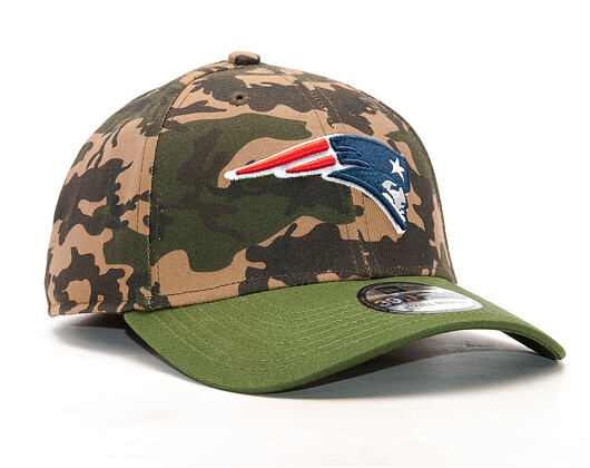 Kšiltovka New Era Camo Team Stretch New England Patriots 39THIRTY Woodland Camo/Official Team Color