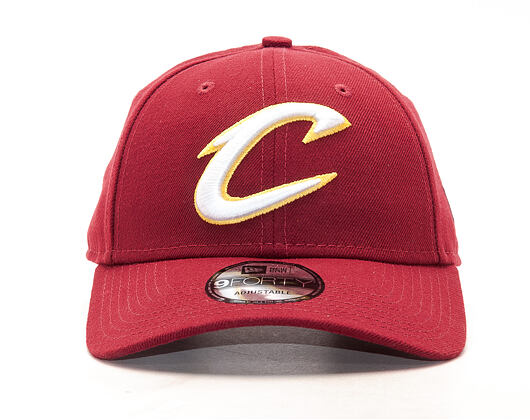 Kšiltovka New Era The League Cleveland Cavaliers White C Logo 9FORTY Official Team Colors Strapback