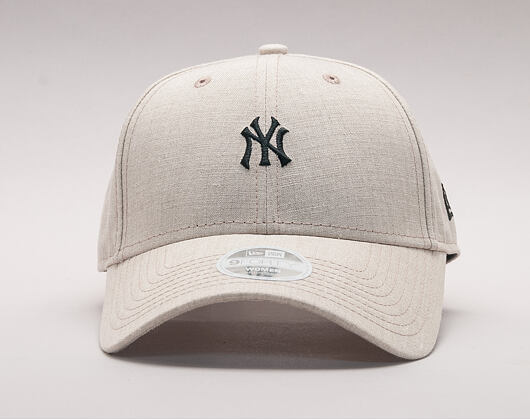 Dámská Kšiltovka New Era Linen Small Logo New York Yankees 9FORTY Camel Strapback