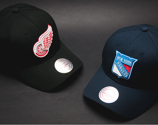 Kšiltovka Mitchell & Ness Low Pro Detroit Red Wings Black Strapback
