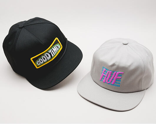 Kšiltovka HUF Apparel Cap Good Times Black Snapback