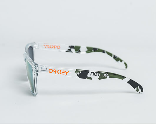 Sluneční Brýle Oakley Koston Frogskins Clear Camo/Emerald Iridium OO9013 5517