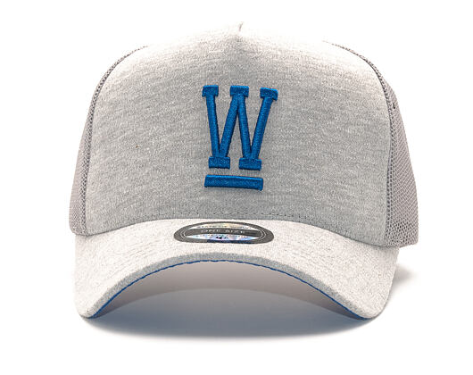 Kšiltovka State of WOW Wilmer Baseball Trucker Cap Light Grey Melange Snapback