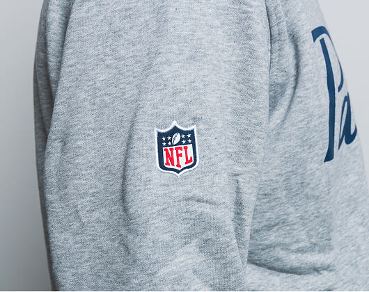 Mikina New Era Team Apparel Crewneck New England Patriots Light Grey Heather