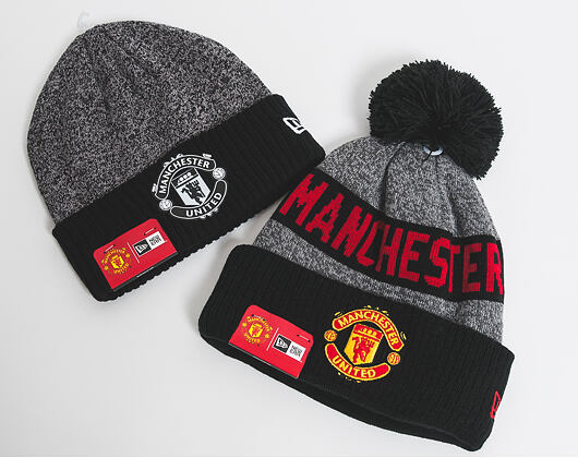 Kulich New Era Crown Bobble Knit Manchester United Black