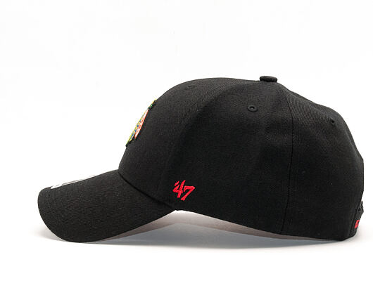Kšiltovka 47 Brand Chicago Blackhawks MVP Black Strapback