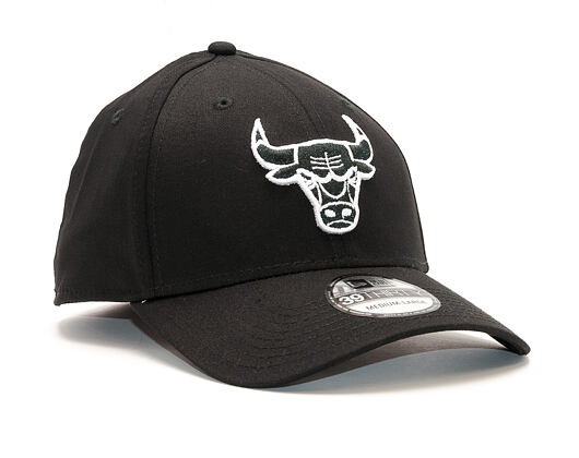 Kšiltovka New Era Monochrome Chicago Bulls 39THIRTY Black