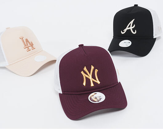 Dámská Kšiltovka New Era Essential Trucker Los Angeles Dodgers 9FORTY Satin/Gold Snapback