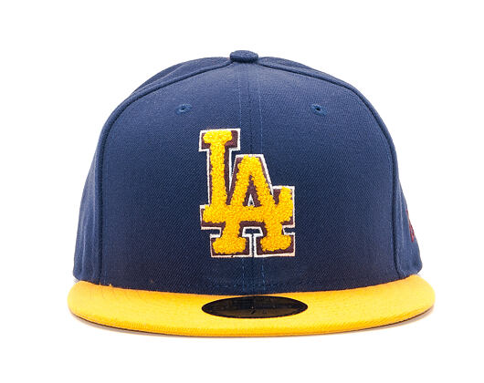 Kšiltovka New Era Chenille Plique Los Angeles Dodgers 59FIFTY Navy/Yellow