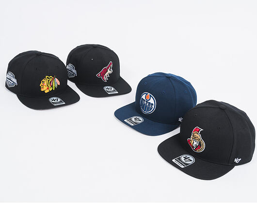 Kšiltovka 47 Brand Chicago Blackhawks Sure Shot Western Conference Logo Black Snapback