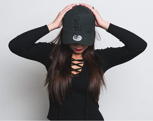 Kšiltovka New Era Seasonal Heather 9FORTY A-Frame Los Angeles Dodgers Heather Black Snapback