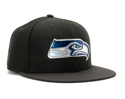 Kšiltovka New Era Black Coll Seattle Seahawks 59FIFTY Black