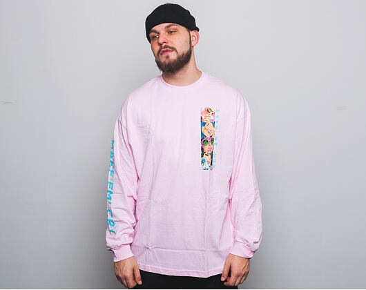 Triko S Dlouhým Rukávem HUF Make Em Cry Ls Tee Pink