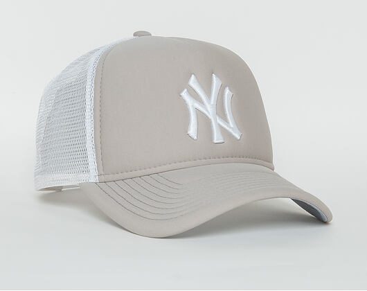 Dámská Kšiltovka New Era Essential A-Frame Trucker New York Yankees 9FORTY Gray/White Snapback