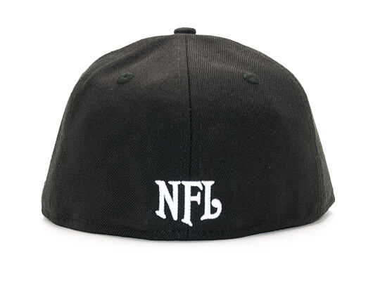 Kšiltovka New Era Silver and Black Attack Oakland Raiders 59FIFTY Black Fitted Cap