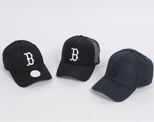 Kšiltovka New Era Heather Boston Red Sox 39THIRTY Heather Navy