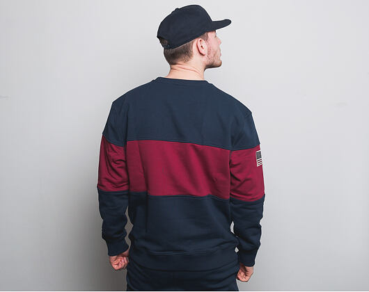 Mikina New Era World Hood Crew Night Shift Navy/Cardinal