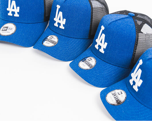 Dětská Kšiltovka New Era Seas Heather Aframe Trucker Los Angeles Dodgers 9FORTY Youth Heather Light 