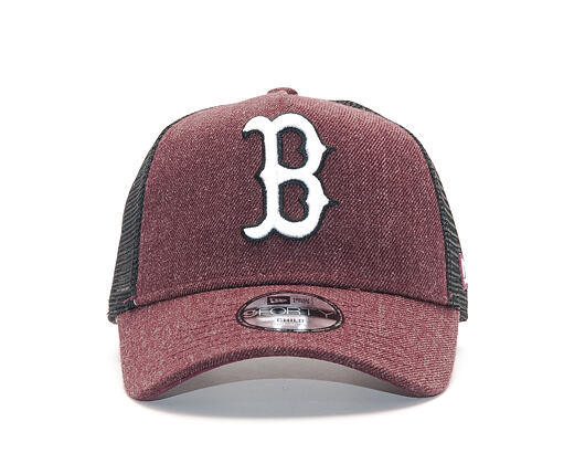 Dětská Kšiltovka New Era Seas Heather Aframe Trucker Boston Red Sox 9FORTY Child Heather Maroon/Whit