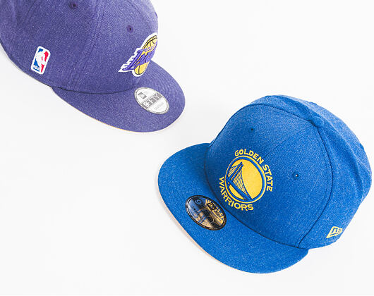 Kšiltovka New Era Team Heather Golden State Warriors 9FIFTY Heather Light Royal/Yellow Snapback