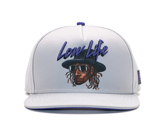 Kšiltovka Cayler & Sons White Label Styro Grey/Purple Snapback