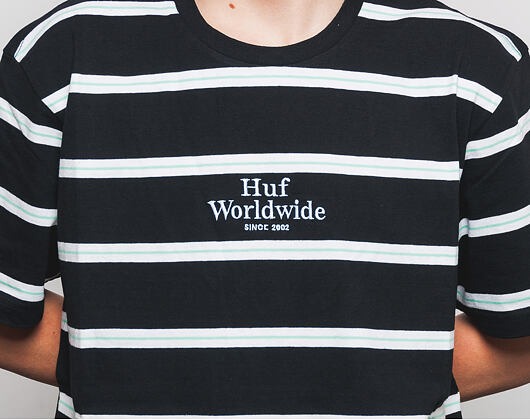 Triko HUF Golden Gate Stripe Black