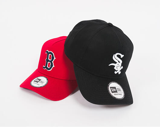 Kšiltovka New Era Washed Aframe Boston Red Sox 9FORTY Scarlet Snapback