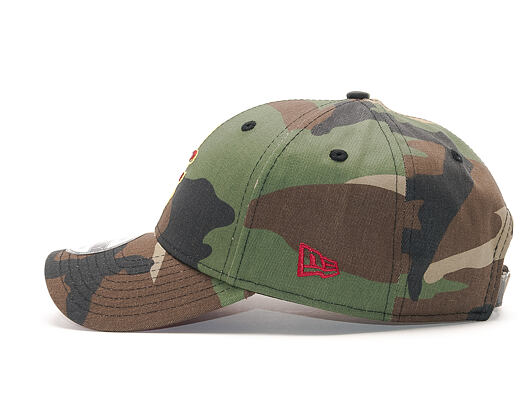 Kšiltovka New Era Camo Team Cleveland Cavaliers 9FORTY Black Camo/Cardinal Strapback