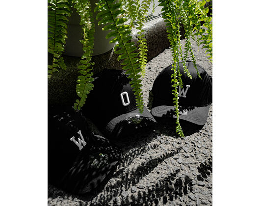 Kšiltovka State of WOW ALPHABET - Charlie Baseball Cap Crown 2 Black/White Strapback