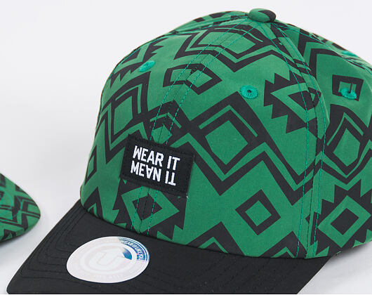 Kšiltovka UPFRONT BAGKAT 5-Panel Green Strapback