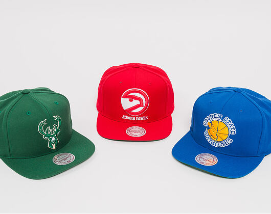 Kšiltovka Mitchell & Ness Solid Team Color Golden State Warriors Royal/Yellow Snapback