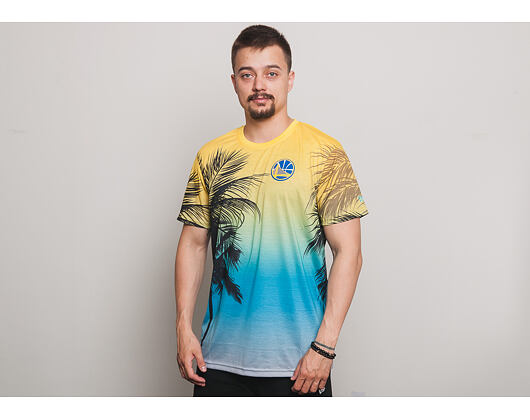 Triko New Era Coastal Heat Tee Golden State Warriors All Over Print