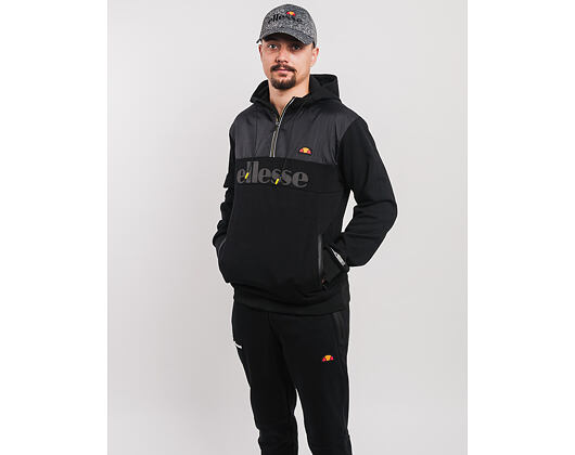 Mikina S Kapucí Ellesse Sport Favio Half Zip Hoody Anthracite