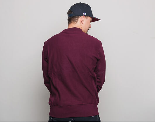 Mikina Champion Sweater Logo Crewneck Sweatshirt Maroon