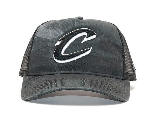 Dětská Kšiltovka New Era Trucker Washed Camo Cleveland Cavaliers 9FORTY Youth Marine Navy Camo Snapb