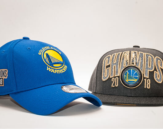 Kšiltovka New Era NBA Champions 2018 LOCKER ROOM Champs Patch Golden State Warriors 9FORTY Official