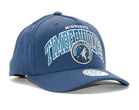 Kšiltovka Mitchell & Ness NBA Team Arch Pinch Panel 110 Minnesota Timberwolves Navy Snapback